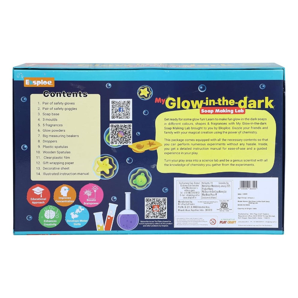 EKSPLOE My Glow In The Dark Soap Making Lab, STEM Set | Tanzania
