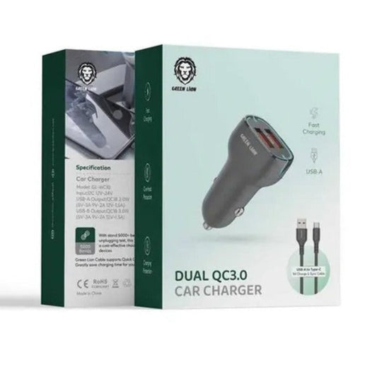 GREEN LION 2 port USB-A Car Charger | Charging adapter in Tanzania