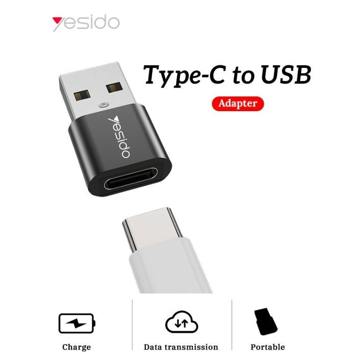 YESIDO GS09, USB C Female To USB A Male Adapter