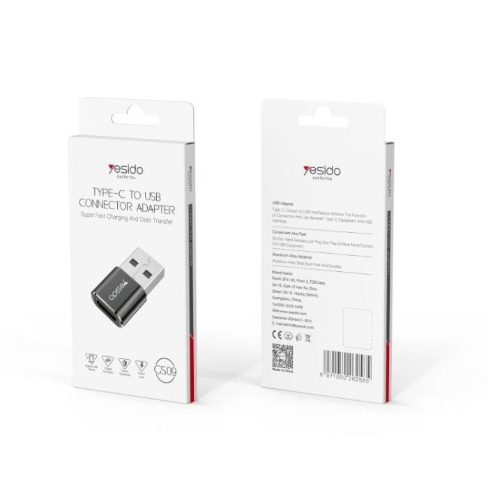 YESIDO GS09, USB C Female To USB A Male Adapter
