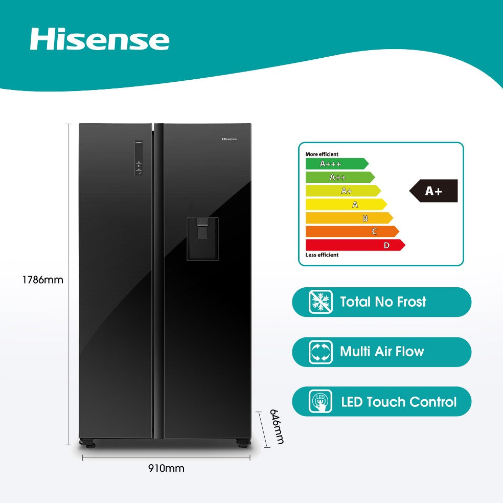 HISENSE H670SMIBWD, 514lt Side By Side Fridge in Dar Tanzania