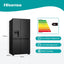 HISENSE 601lt Cross Fridge H780SB-IDL | Hisense fridge in Dar Tanzania