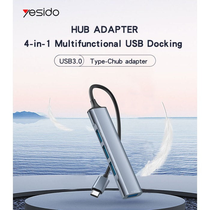 Yesido HB17, 4 in 1 USB-C to USB3.0 Hub USB Adapter in Dar Tanzania