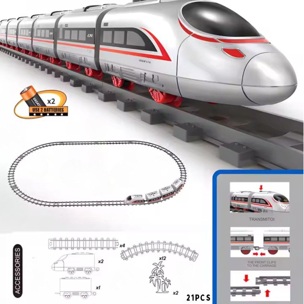 HIGH-SPEED Rail Train Set, Scale 1:43, 4m Track Length | Train toys