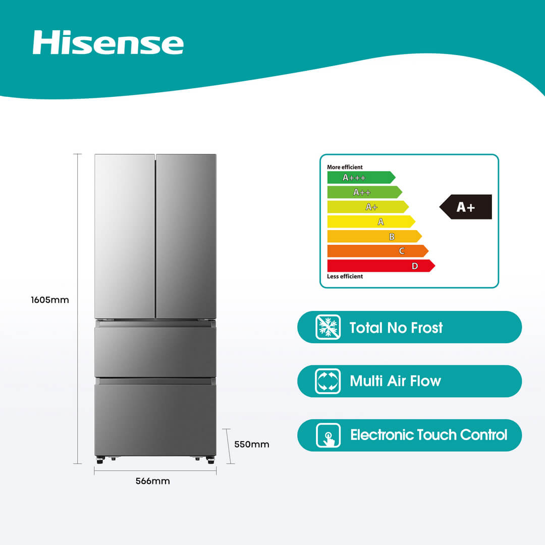 HISENSE 380lt French Fridge H530FI | Hisense fridge in Dar Tanzania