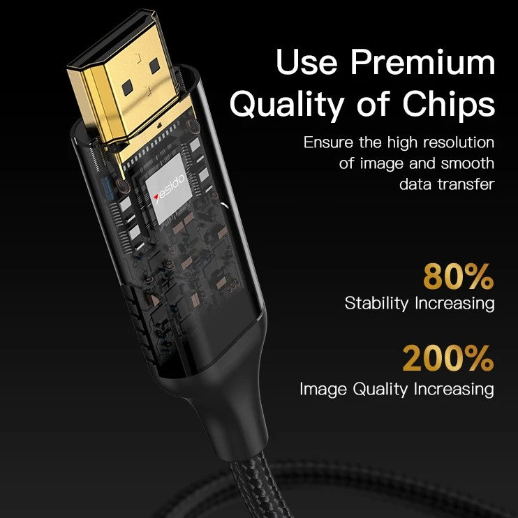 YESIDO 1.8m, HD High Speed, 8K@60Hz, HDMI 2.1 Cable, HM11