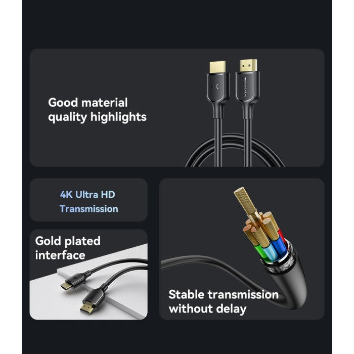 YESIDO 1.8m, 4K HD High Speed, 4K@30Hz, HDMI Cable, HM16 