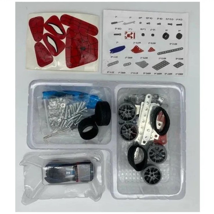 HOT WHEEL Spiderman Car 117pc Metal Assembly Set | Tanzania
