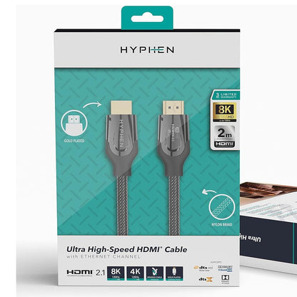 HYPHEN 2m, 8K@60Hz Braided HDMI Cable HCB-HDMI204748 | Tanzania