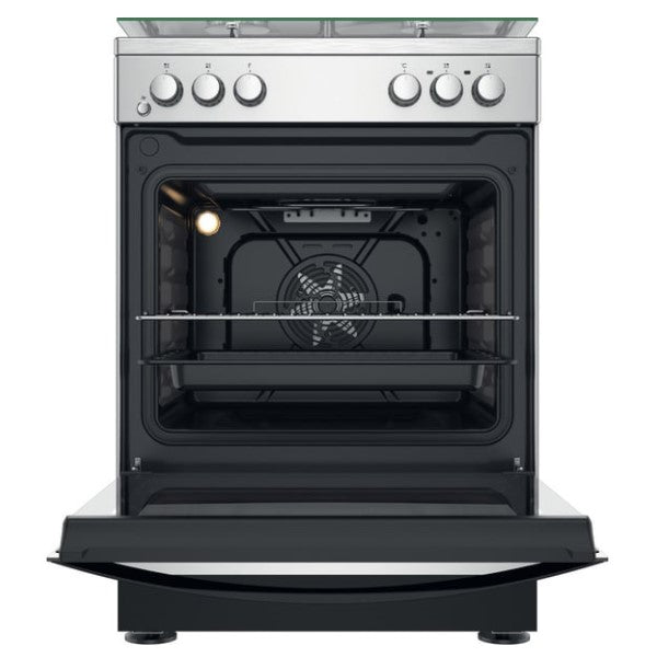 INDESIT is67m5kcx, 60cm, 3 Gas, 1 Electric plate, Electric Oven Cooker