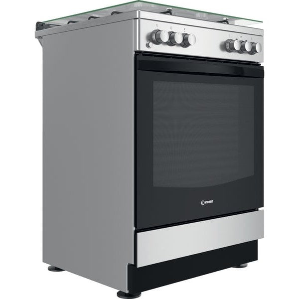 INDESIT is67m5kcx, 60cm, 3 Gas, 1 Electric plate, Electric Oven Cooker