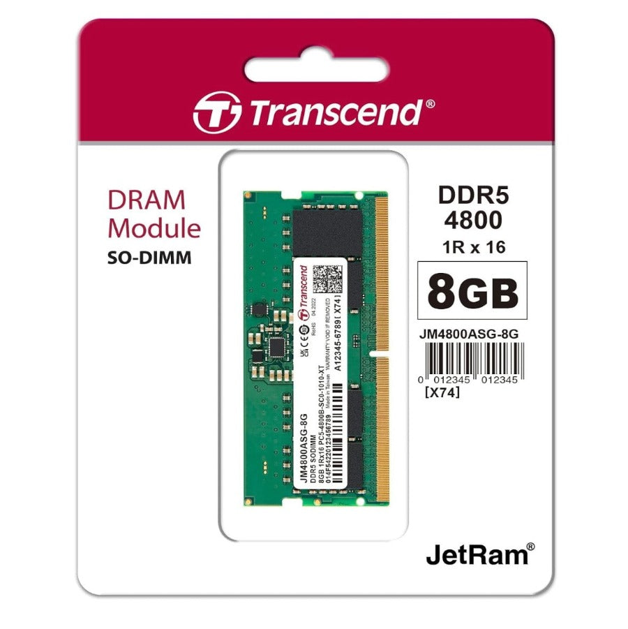 TRANSCEND 8GB DDR5-4800 RAM JM4800ASG-8G | DDR5 Ram in Dar Tanzania