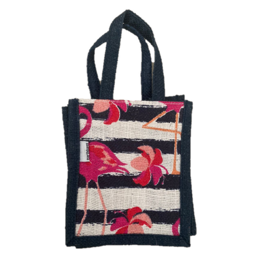 Jute Gift Bag 6 x 6 Inch Ostrich Design | Jute bags in Dar Tanzania