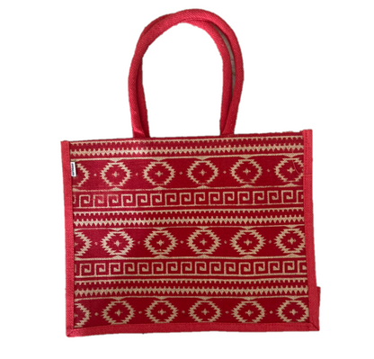 Jute Shopping Bag 13 x 16 Inch Red Mexican | Jute bags in Dar Tanzania