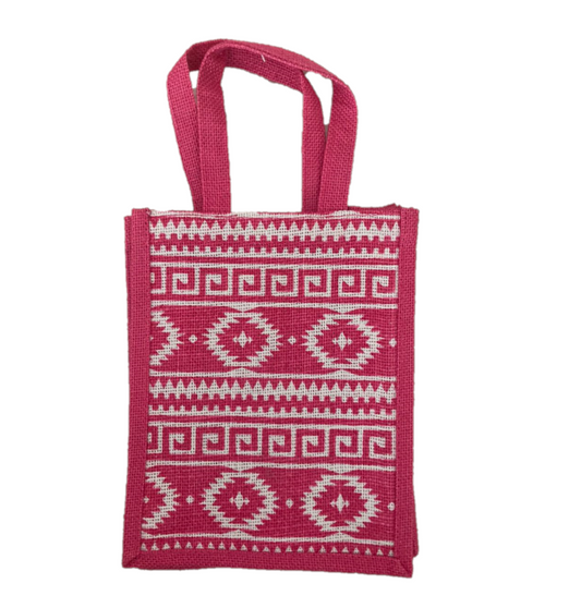 Jute Gift Bag 8 x 10 Inch Mexican Design | Jute bags in Dar Tanzania