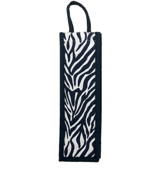 Jute Bottle Bag Zebra Design | Jute bags in Dar Tanzania