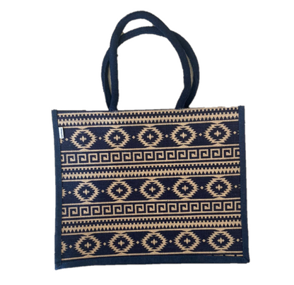 Jute Shopping Bag 13 x 16 Inch Blue Mexico | Jute bags in Dar Tanzania