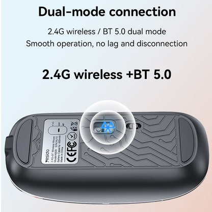 YESIDO KB29 Ergonomic Wireless Wi-fi + Bluetooth Mouse