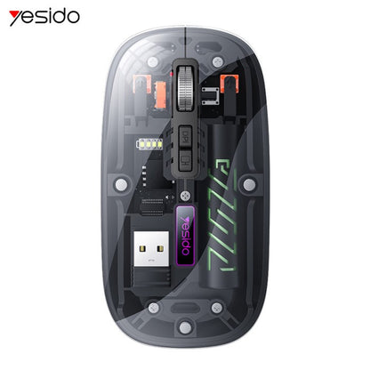 YESIDO KB29 Ergonomic Wireless Wi-fi + Bluetooth Skeleton Design Mouse