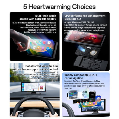 YESIDO 10.2in Touch, Wifi, Bluetooth Wireless Car Audio Receiver, KM19