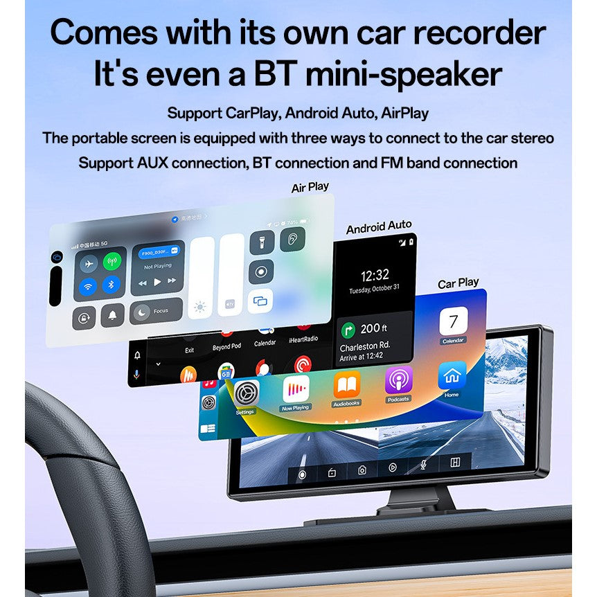 YESIDO 10.2in Touch, Wifi, Bluetooth Wireless Car Audio Receiver, KM19