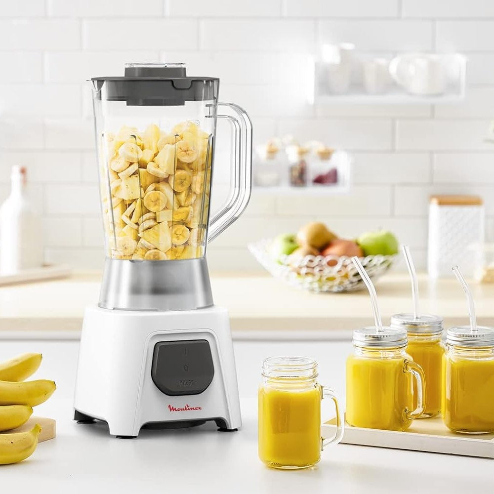 MOULINEX BLENDEO, 450W, 1.25L Blender With 2 Mills, LM2B3127