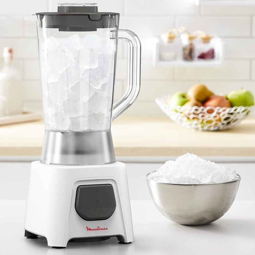 MOULINEX BLENDEO, 450W, 1.25L Blender With 2 Mills, LM2B3127