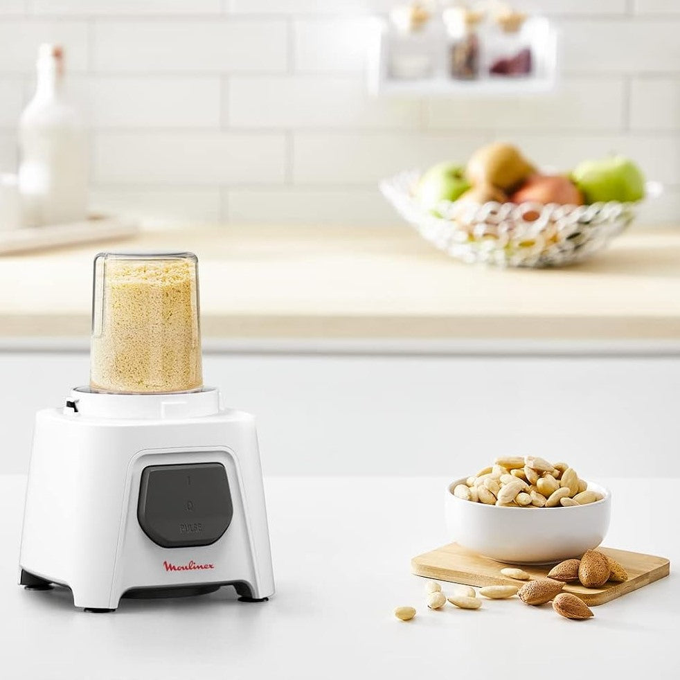 MOULINEX BLENDEO, 450W, 1.25L Blender With 2 Mills, LM2B3127