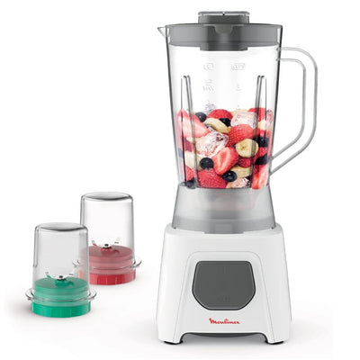 MOULINEX BLENDEO, 450W, 1.25L Blender With 2 Mills, LM2B3127