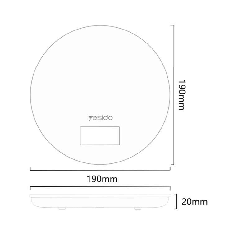 YESIDO Digital Kitchen Food Weighing Scale, 1g-5Kg Capacity, MG43
