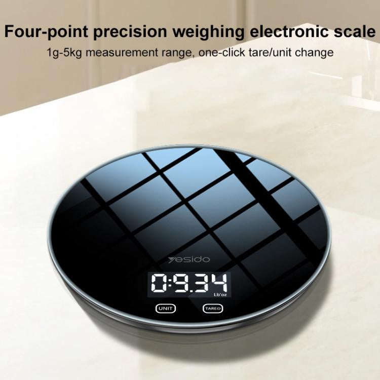 YESIDO Digital Kitchen Food Weighing Scale, 1g-5Kg Capacity, MG43