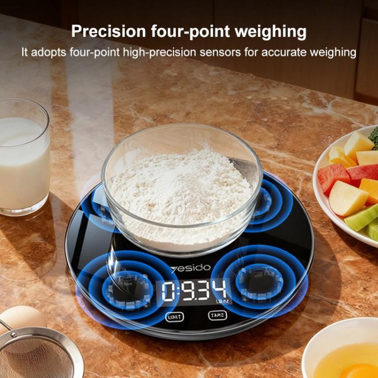 YESIDO Digital Kitchen Food Weighing Scale, 1g-5Kg Capacity, MG43