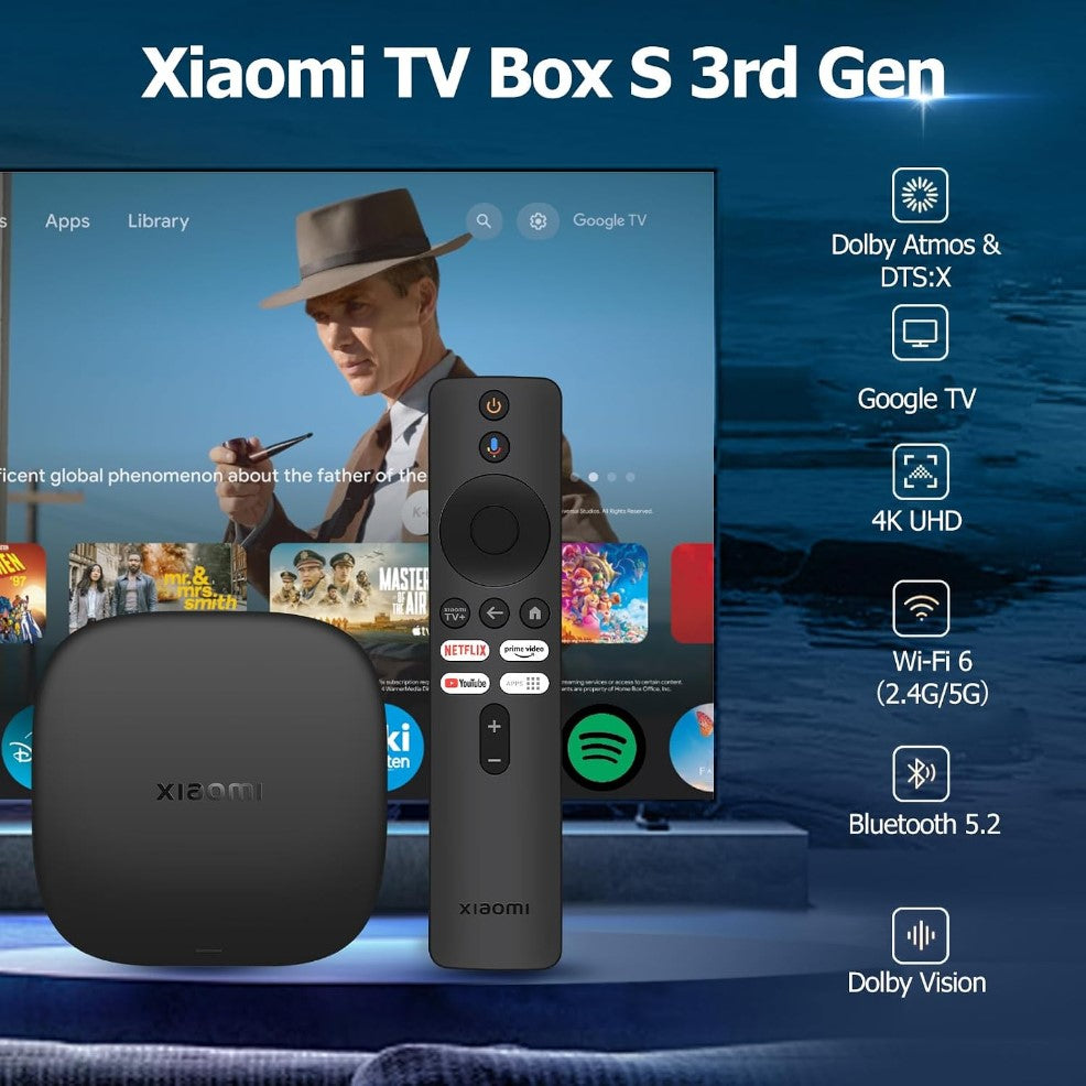 Xiaomi Mi 3rd gen, 4K Ultra-HD TV Box S | Tv Box Adapter in Tanzania