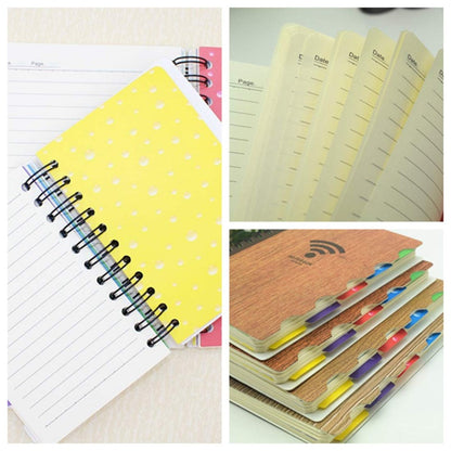 Collage of notebooks with different designs and colors