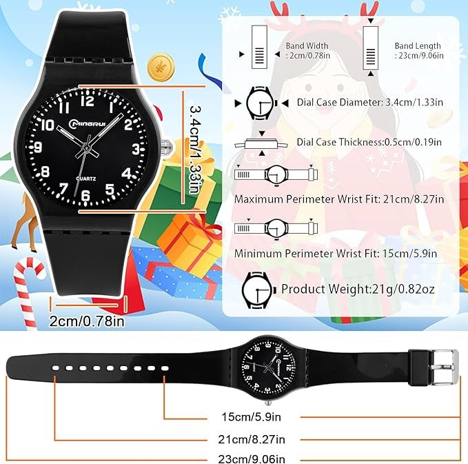 Easy Read Silicon Black Watch | Kids watches in Dar Tanzania 