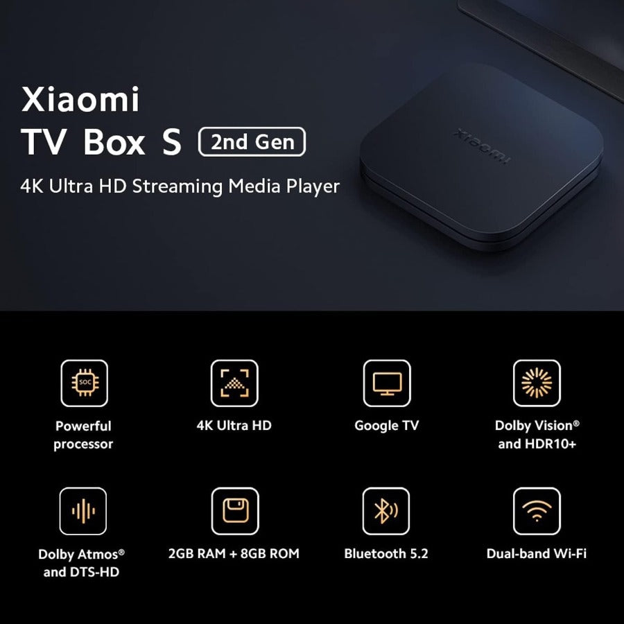 Xiaomi Mi 4K Ultra-HD TV Box S | Tv Box Adapter in Tanzania