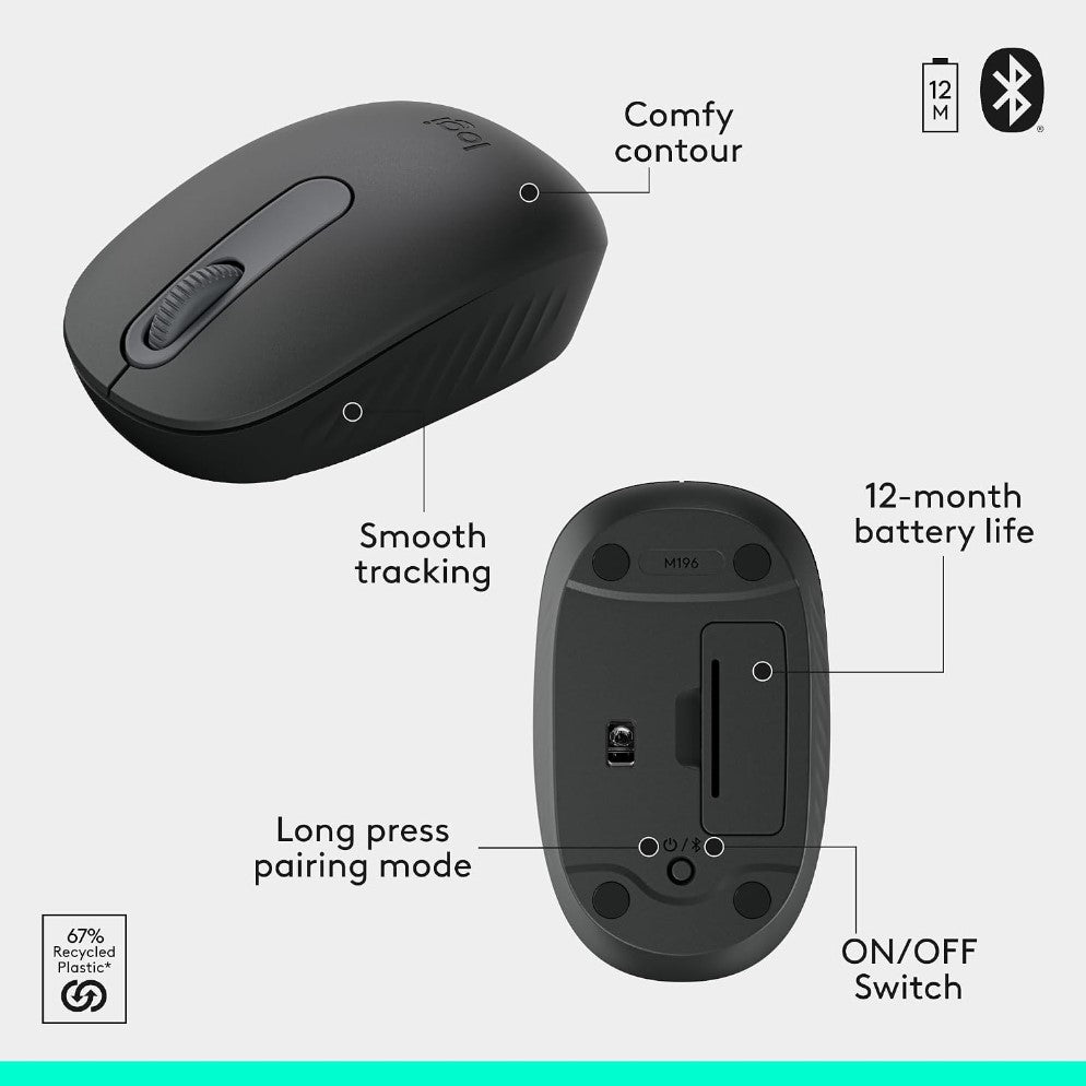 LOGITECH MK250 Bluetooth Wireless Keyboard and Mouse Combo 