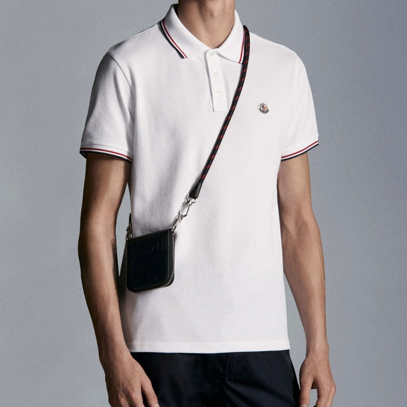 MONCLER White Cotton Polo T-shirt | T-shirts in Dar Tanzania