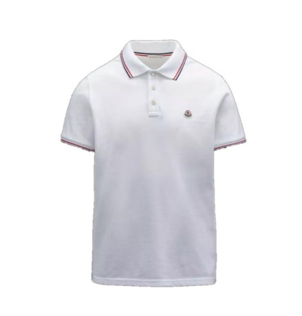 MONCLER White Cotton Polo T-shirt | T-shirts in Dar Tanzania