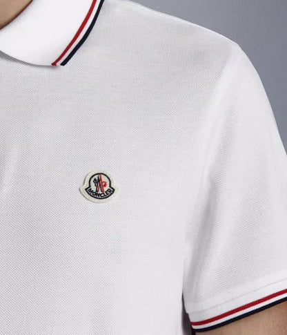 MONCLER White Cotton Polo T-shirt | T-shirts in Dar Tanzania