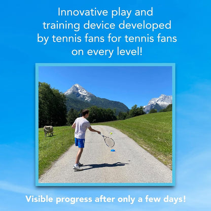 MOVEMATE Retracting Tennis Trainer Set with Wilson Tennis Ball