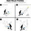 MOVEMATE Retracting Tennis Trainer Set with Wilson Tennis Ball