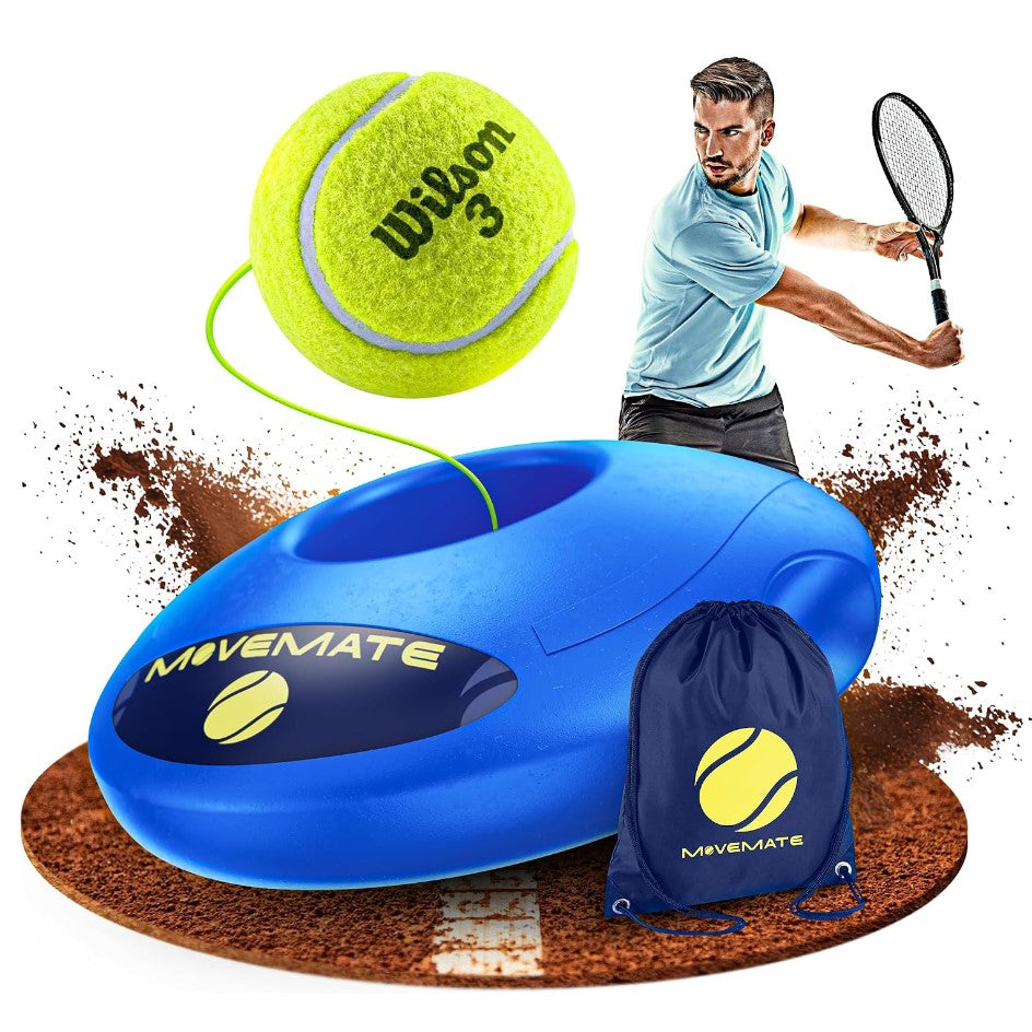 MOVEMATE Retracting Tennis Trainer Set with Wilson Tennis Ball