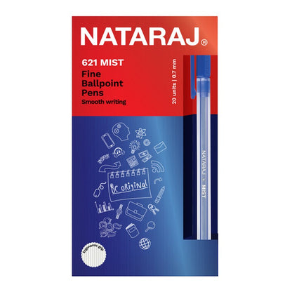 NATARAJ Mist 621 0.7mm Ball Pen 20pc | Nataraj Pens in Dar Tanzania