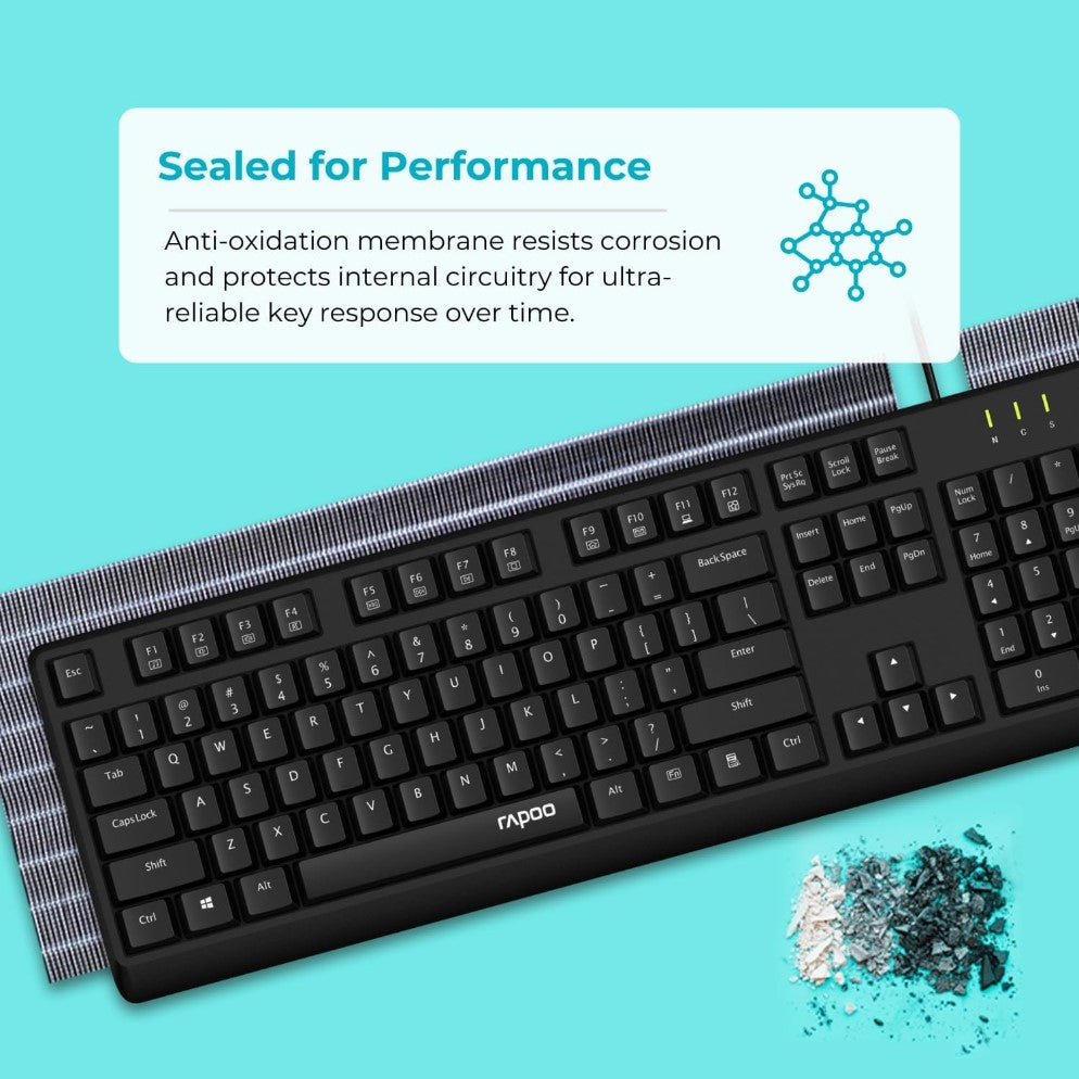RAPOO NK1900 Wired USB Keyboard | RAPOO Tanzania