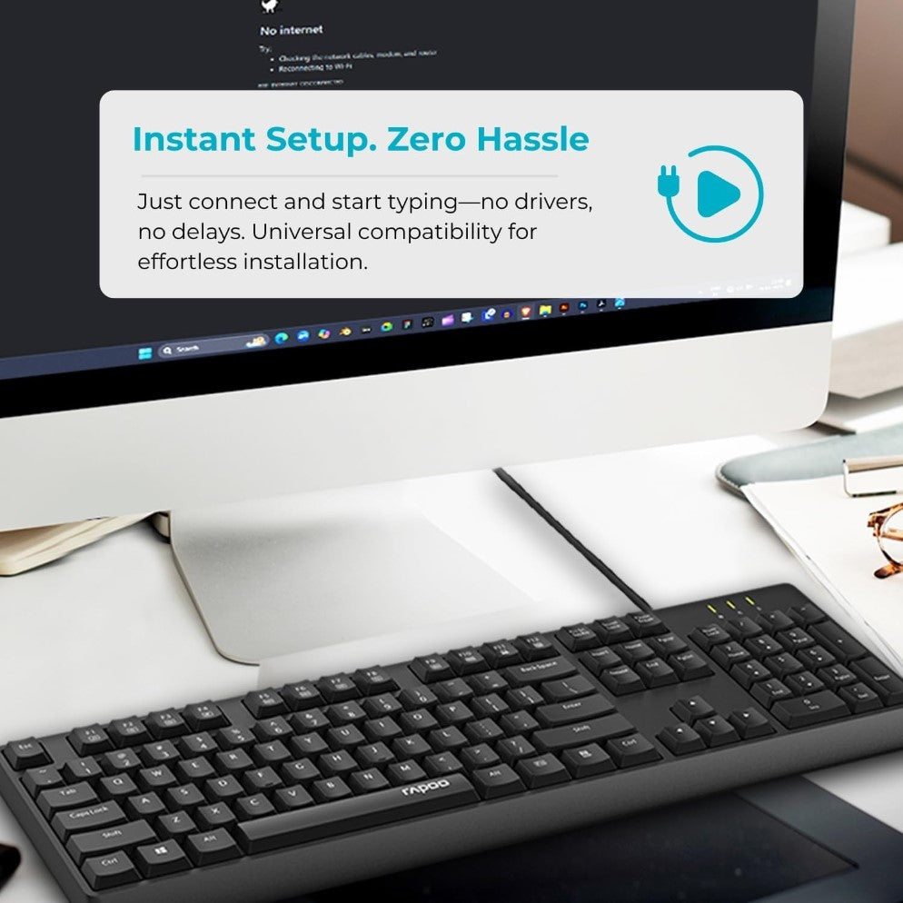 RAPOO NK1900 Wired USB Keyboard | RAPOO Tanzania