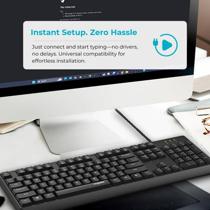 RAPOO NK1900 Wired USB Keyboard | RAPOO Tanzania