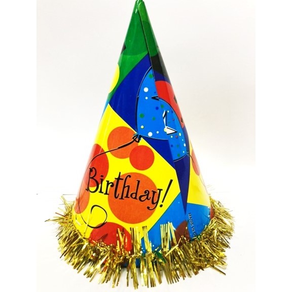 Happy birthday Party caps with tinsels | Party caps in Dar Tanzania