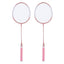 Light pink badminton rackets set