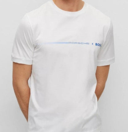 HUGO BOSS Porsche White Cotton T-shirt | T-shirts in Dar Tanzania